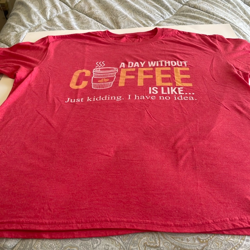Men’s Graphic Tee Short Sleeve XXL Red